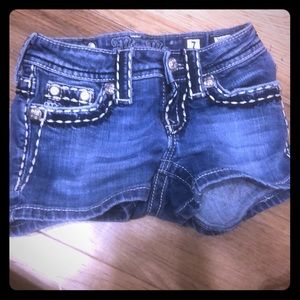 Little Girls MissMe Denim Shorts